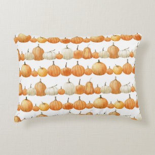 Coussins Décoratifs Citrouille d'automne : Motif d'illustration aquare