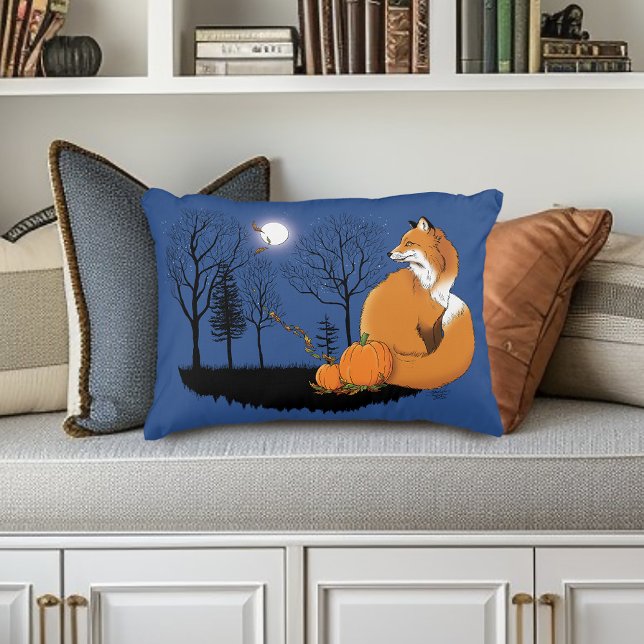 Coussins Décoratifs Citrouilles de la forêt Red Fox (Créateur téléchargé)