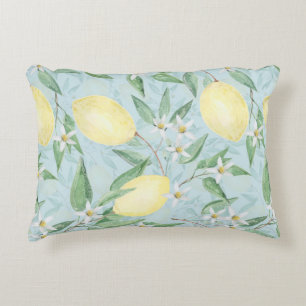 Coussins Décoratifs Citrus jaune citron frais