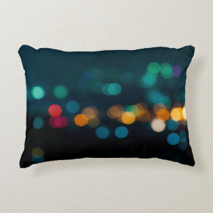 Coussins Décoratifs City night light blur bokeh