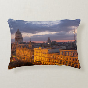 Coussins Décoratifs Cityscape au coucher du soleil, La Havane, Cuba