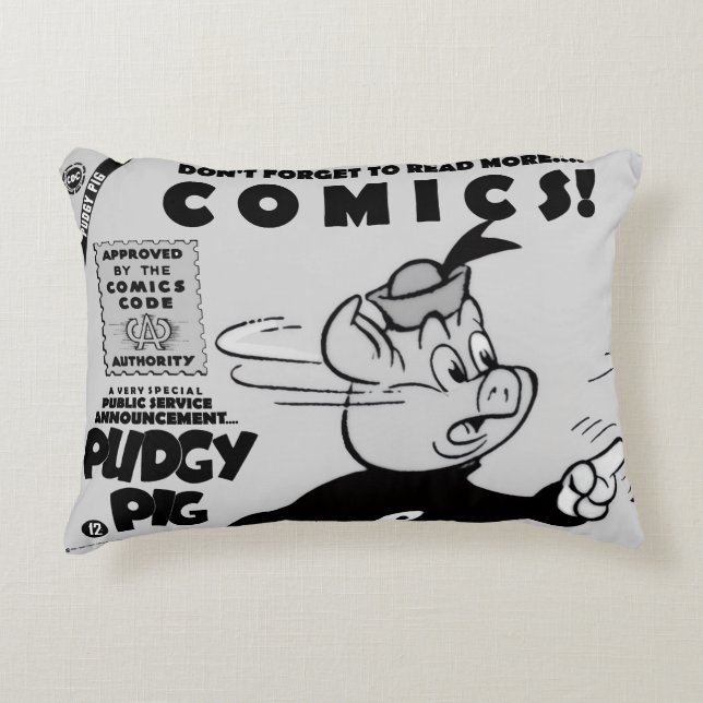 Coussins Décoratifs Classic PUDGY PIG (P.S.A.) Pillow (Devant)