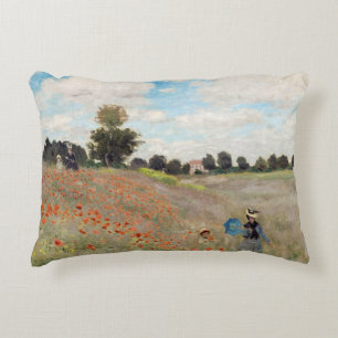 Coussins Décoratifs Claude Monet - Champ de coquelicots