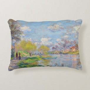 Coussins Décoratifs Claude Monet - Le Printemps au bord de la Seine