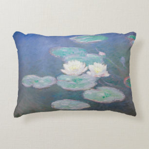 Coussins Décoratifs Claude Monet - Nymphéas, Effet du soir