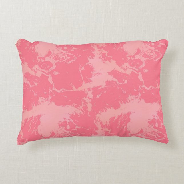 Coussins Décoratifs Cloud marbré rose abstrait (Devant)