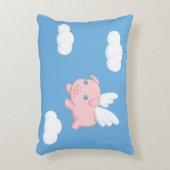 Coussins Décoratifs Cochon volant - Cochon mignon avec ailes (Devant(Vertical))