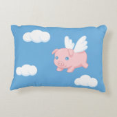 Coussins Décoratifs Cochon volant - Cochon mignon avec ailes (Dos)