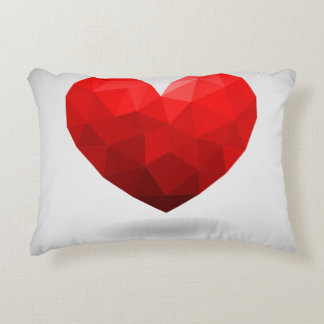 Coussins Décoratifs Coeur d'amour bas poly valentine