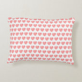 Coussins Décoratifs Coeur d'aquarelle rose motif (Dos)