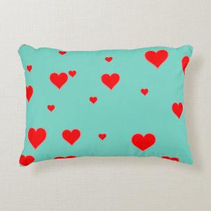 Coussins Décoratifs Coeurs rouges mignons Lancer Oreiller