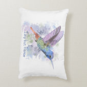 Coussins Décoratifs Colibri roux fantaisiste Citation Minuscule mais F (Dos(Vertical))