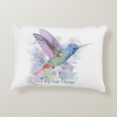 Coussins Décoratifs Colibri roux fantaisiste Citation Minuscule mais F (Dos)