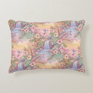 Coussins Décoratifs Colibris Hibiscus Cascade Joie