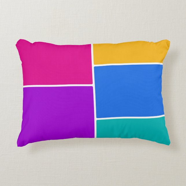 Coussins Décoratifs Collage des couleurs du printemps de Pâques (Devant)