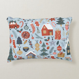 Coussins Décoratifs Collection de Noël d'éléments décoratifs d'hiver