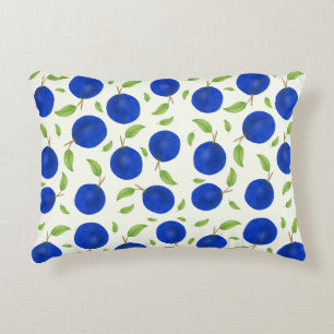 Coussins Décoratifs Collection de prunes botaniques ivoire