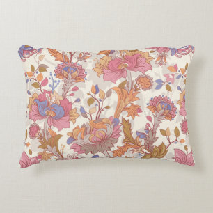 Coussins Décoratifs Colorful flowers on a light backdrop. Gentle seaml