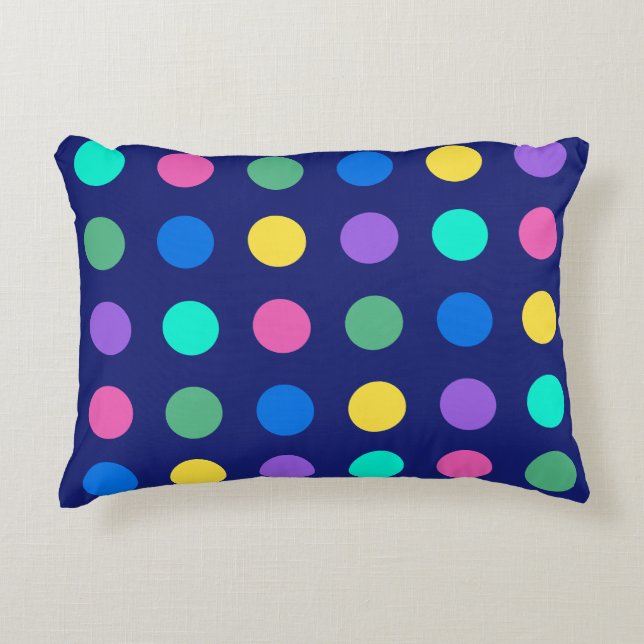 Coussins Décoratifs Colorful Geometric Dots Pillow (Devant)