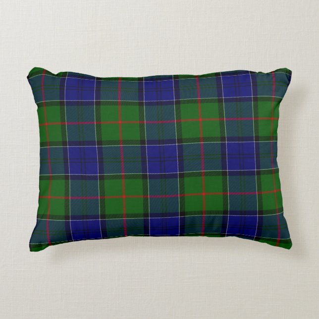 Coussins Décoratifs Colquhoun tartan bleu vert plaid (Devant)