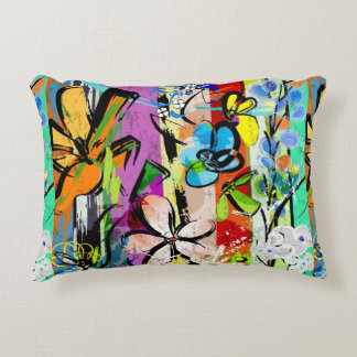 Coussins Décoratifs Composition arrière - plan abstraite avec fleurs, 