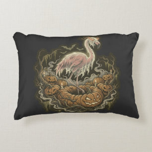 Coussins Décoratifs Conception de flamant rose effrayant pour Hallowee