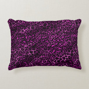 Coussins Décoratifs Conception de la série Leopard violet et or 3