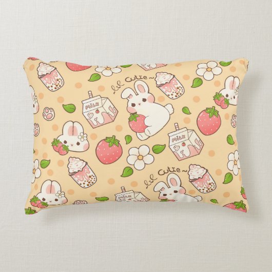 Coussins Décoratifs conception de lapin mignon (Devant)