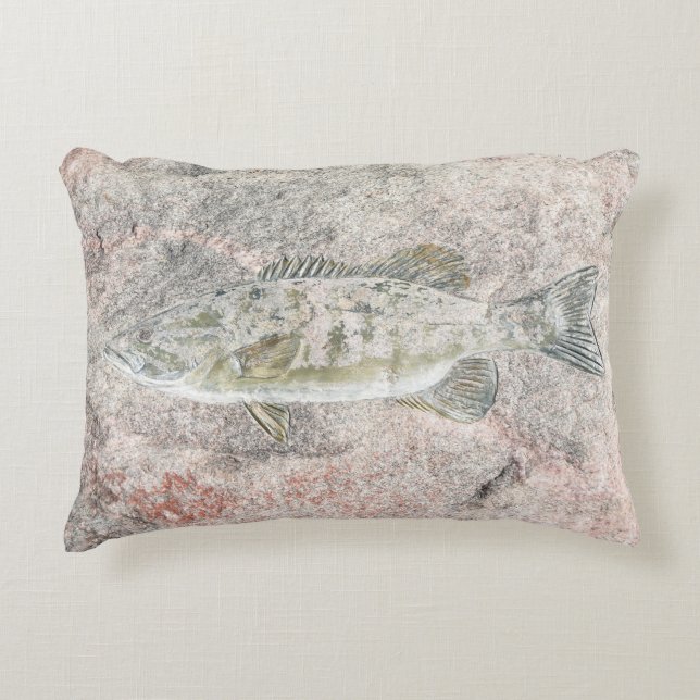 Coussins Décoratifs conception de poisson en pierre (Devant)