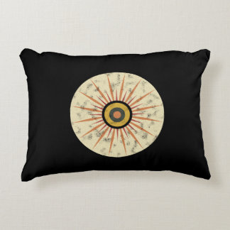 Coussins Décoratifs Conception de soleil levant rétro boho