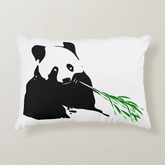 Coussins Décoratifs Conception d'ours panda. (Devant)