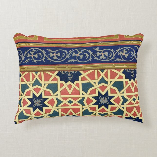 Coussins Décoratifs Conceptions décoratives arabes (litho de couleur) (Devant)