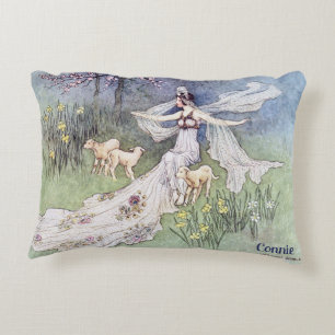 Coussins Décoratifs CONNIE ~LIVRE DE CONTES DE FÉES 1913 ~ Peinture Vi