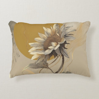 Coussins Décoratifs Contour de tournesol minimaliste neutre