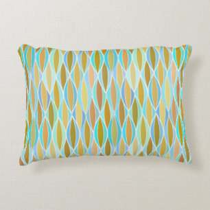 Coussins Décoratifs Copie de ruban de la moitié du siècle - bleus et