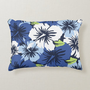 Coussins Décoratifs Copie florale hawaïenne de chemise de ketmie