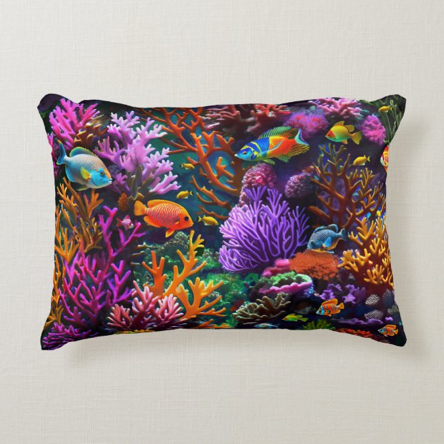 Coussins Décoratifs Corail Reef (Devant)