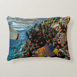 Coussins Décoratifs Corail Reef avec feu Corail et poissons exotiques