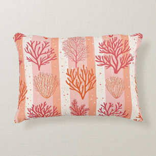 Coussins Décoratifs Coral Reef Jetez Oreiller Couverture Corail orange