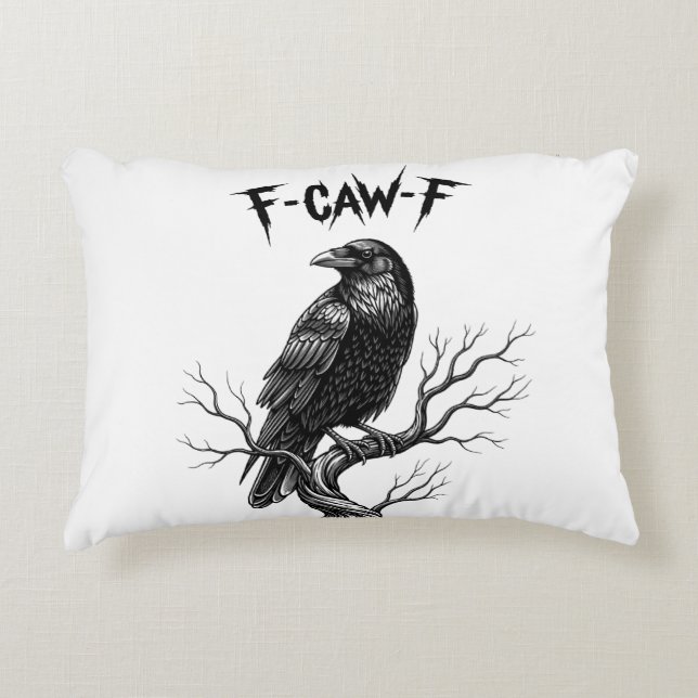 Coussins Décoratifs Corbeau - F-Caw-F (Devant)