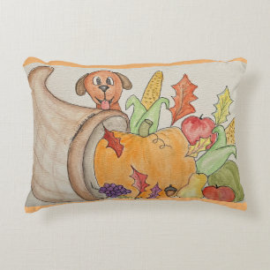 Coussins Décoratifs Cornucopie et chien