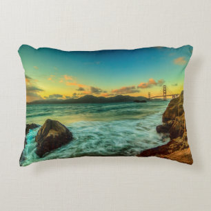 Coussins Décoratifs Coucher du soleil à la plage de Baker