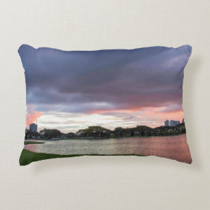 Coussins Décoratifs Coucher du soleil au-dessus du parc