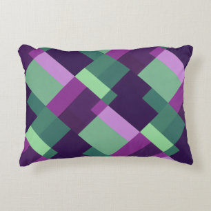 Coussins Décoratifs Couleur Carré rose violet vert