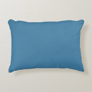 Coussins Décoratifs Couleur de blanc uni bleu acier