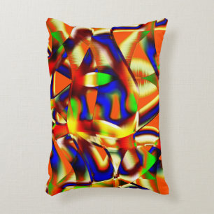 Coussins Décoratifs Couleur imposante, combat bleu et orange