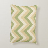 Coussins Décoratifs Couleurs Mariage beige vert Motif moderne Chevron (Dos(Vertical))