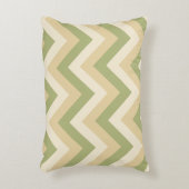 Coussins Décoratifs Couleurs Mariage beige vert Motif moderne Chevron (Devant(Vertical))