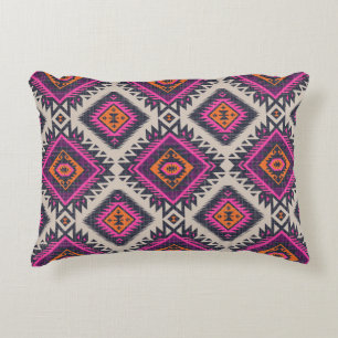 Coussins Décoratifs Couleurs rétro, design Navajo tribal.