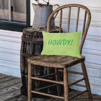 Coussins Décoratifs Country Vintage Green Cream Personalized Porch